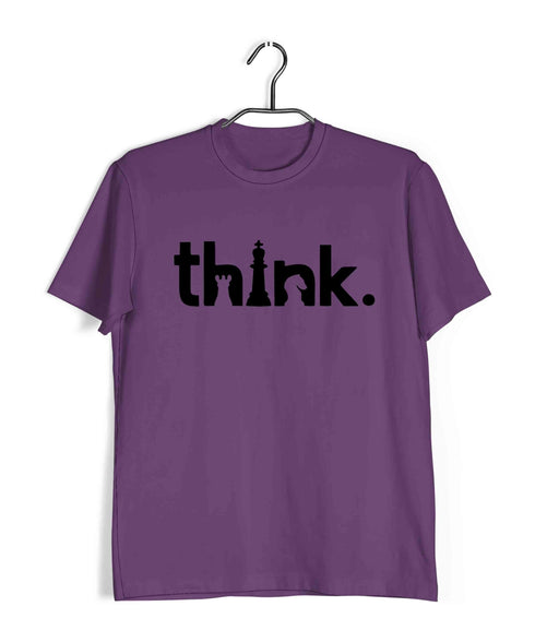 Chess THINK Sports Casual Graphic Printed T-Shirt for Men